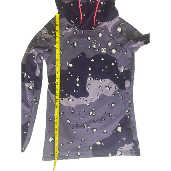 DC SHOE CO. SALEM TECHNICAL FLEECE HOODIE  PURPLE/GRAY WOMENS XS - Picture 8 of 10